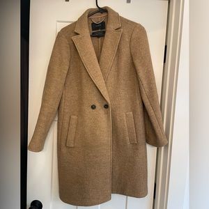 J Crew Italian wool camel trench